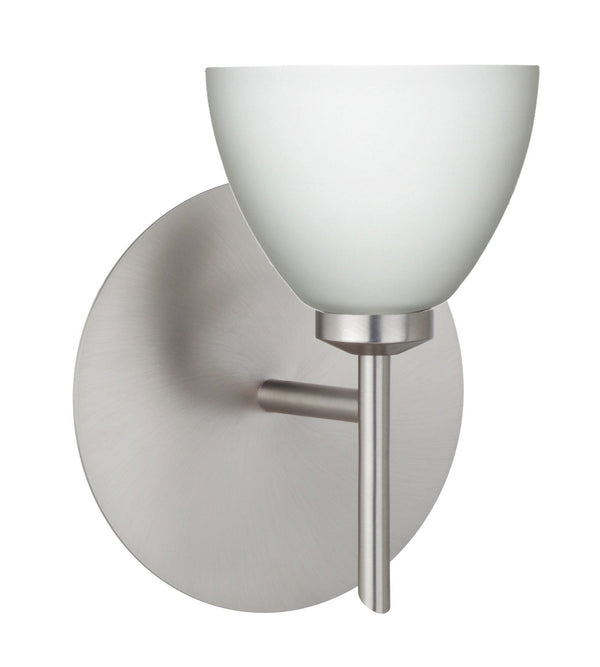 Besa - 1SW-185807-SN - One Light Wall Sconce - Divi - Satin Nickel from Lighting & Bulbs Unlimited in Charlotte, NC