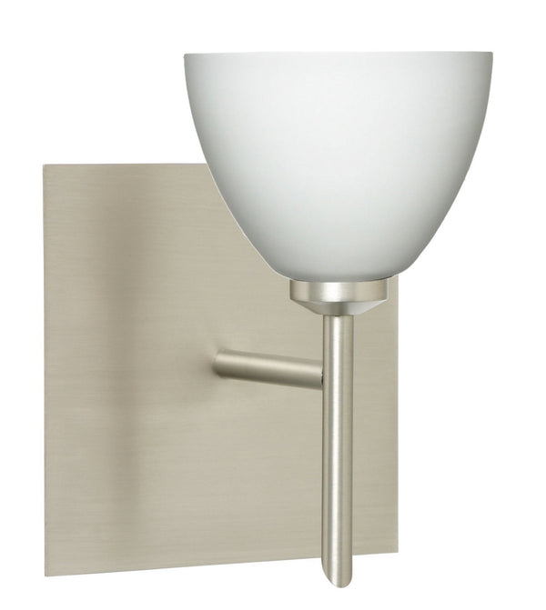 Besa - 1SW-185807-SN-SQ - One Light Wall Sconce - Divi - Satin Nickel from Lighting & Bulbs Unlimited in Charlotte, NC