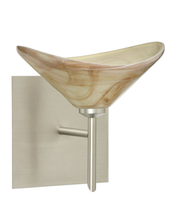 Besa - 1SW-191383-SN-SQ - One Light Wall Sconce - Hoppi - Satin Nickel from Lighting & Bulbs Unlimited in Charlotte, NC