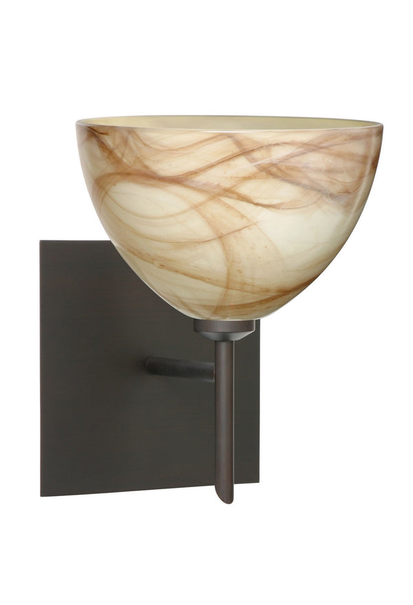 Besa - 1SW-467983-BR-SQ - One Light Wall Sconce - Brella - Bronze from Lighting & Bulbs Unlimited in Charlotte, NC