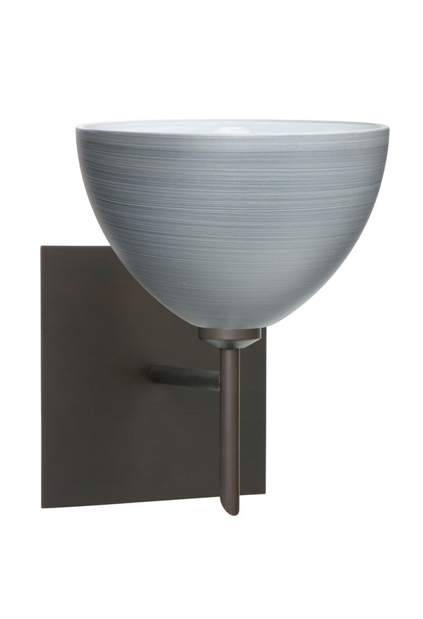 Besa - 1SW-4679TN-BR-SQ - One Light Wall Sconce - Brella - Bronze from Lighting & Bulbs Unlimited in Charlotte, NC