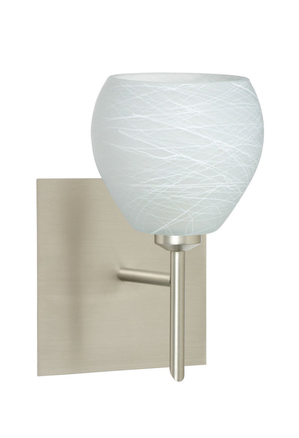 Besa - 1SW-560560-SN-SQ - One Light Wall Sconce - Tay Tay - Satin Nickel from Lighting & Bulbs Unlimited in Charlotte, NC