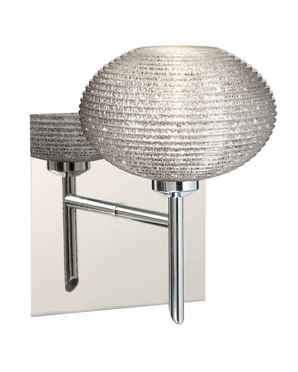 Besa - 1SW-5612GL-CR-SQ - One Light Wall Sconce - Lasso - Chrome from Lighting & Bulbs Unlimited in Charlotte, NC