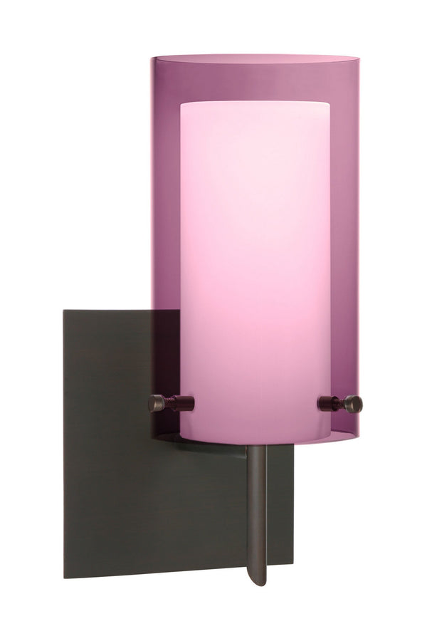 Besa - 1SW-A44007-BR-SQ - One Light Wall Sconce - Pahu - Bronze from Lighting & Bulbs Unlimited in Charlotte, NC