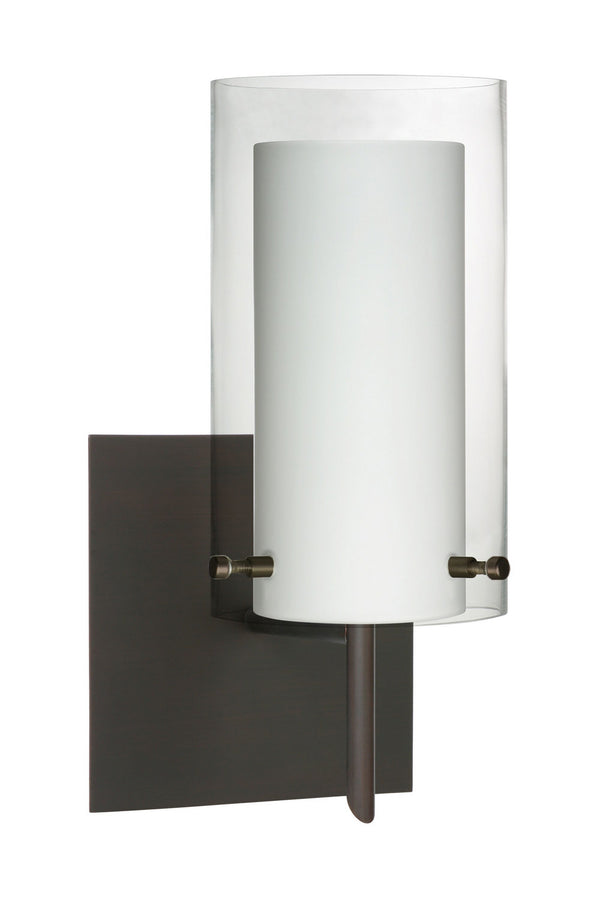 Besa - 1SW-C44007-BR-SQ - One Light Wall Sconce - Pahu - Bronze from Lighting & Bulbs Unlimited in Charlotte, NC