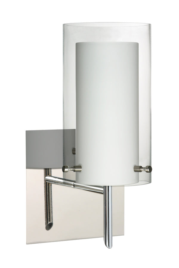 Besa - 1SW-C44007-CR-SQ - One Light Wall Sconce - Pahu - Chrome from Lighting & Bulbs Unlimited in Charlotte, NC