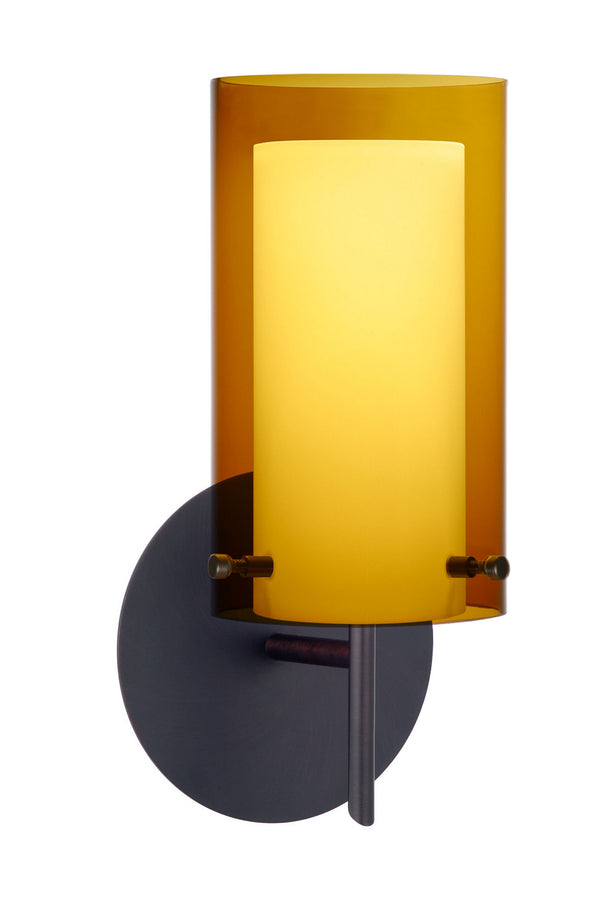 Besa - 1SW-G44007-BR - One Light Wall Sconce - Pahu - Bronze from Lighting & Bulbs Unlimited in Charlotte, NC