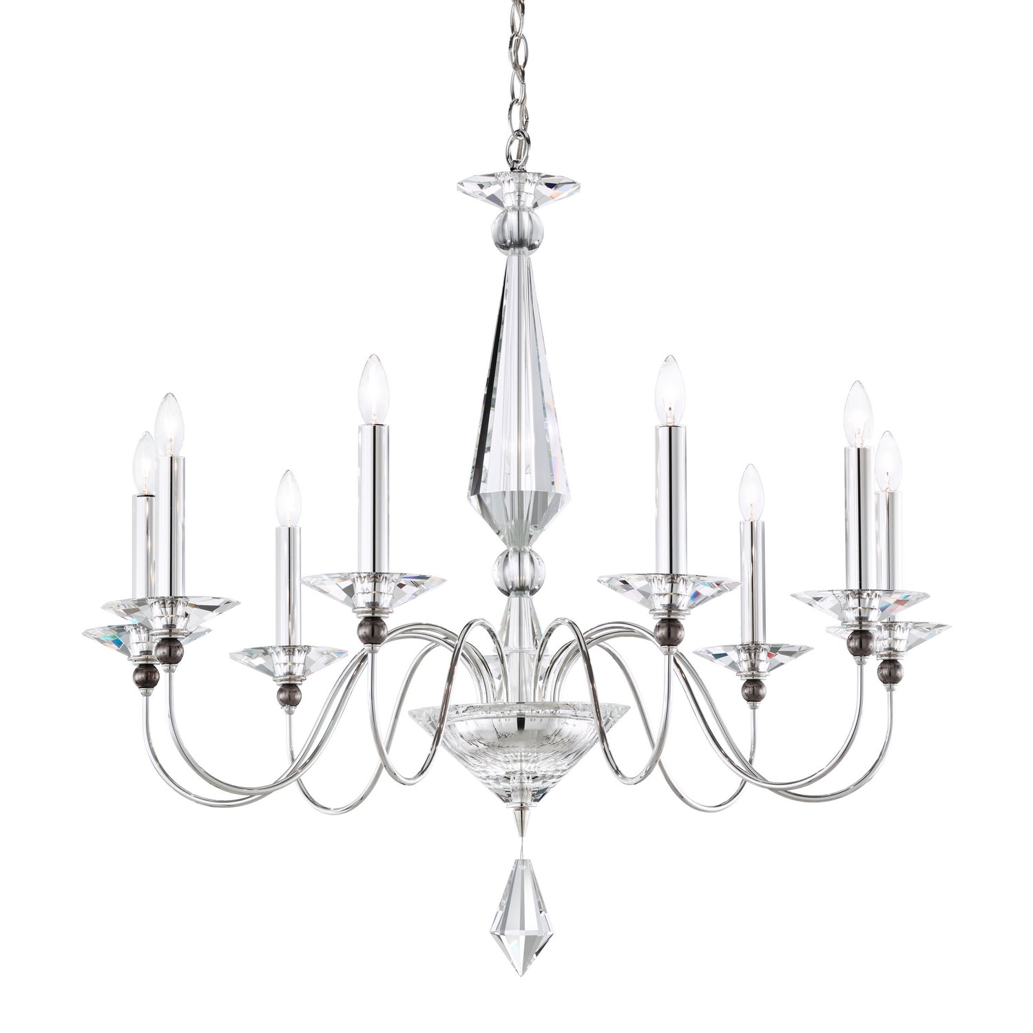 Schonbek - 9679-40CL - Nine Light Chandelier - Jasmine - Silver from Lighting & Bulbs Unlimited in Charlotte, NC