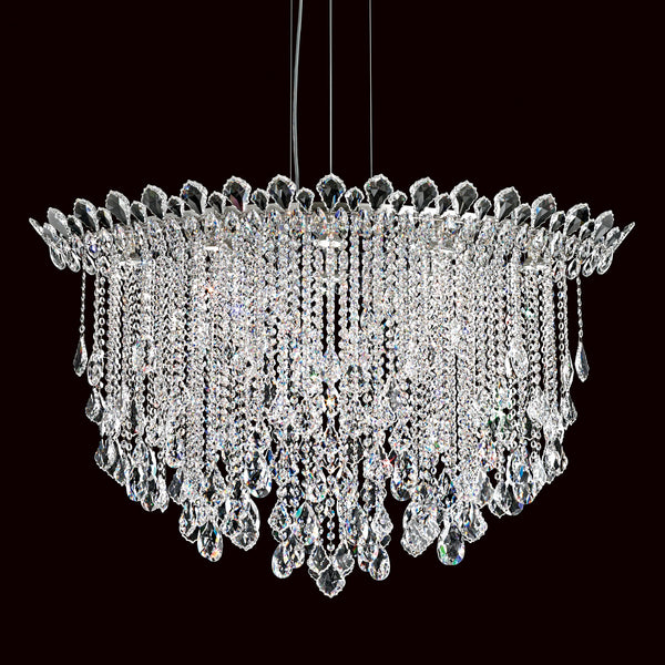 Schonbek - TR4812N-401H - Eight Light Pendant - Trilliane Strands - Stainless Steel from Lighting & Bulbs Unlimited in Charlotte, NC