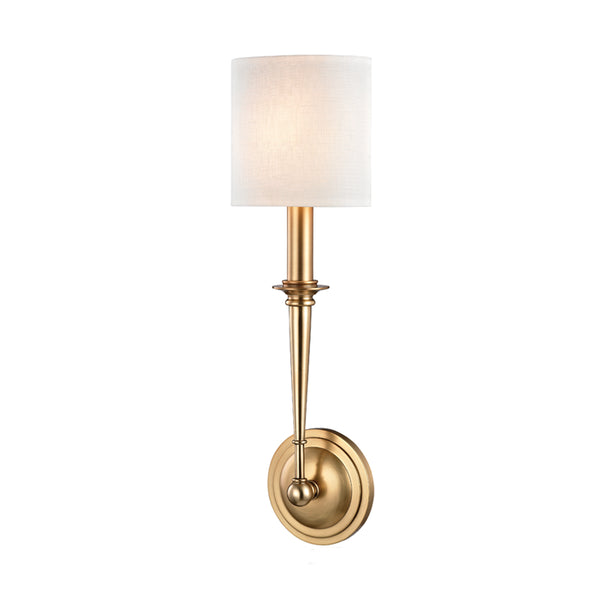 Hudson Valley - 1231-AGB - One Light Wall Sconce - Lourdes - Aged Brass from Lighting & Bulbs Unlimited in Charlotte, NC