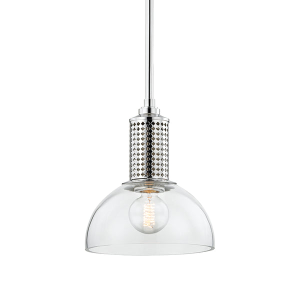 Hudson Valley - 7210-PN - One Light Pendant - Halcyon - Polished Nickel from Lighting & Bulbs Unlimited in Charlotte, NC