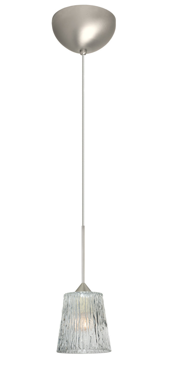 Besa - 1XC-512500-LED-SN - One Light Pendant - Nico - Satin Nickel from Lighting & Bulbs Unlimited in Charlotte, NC