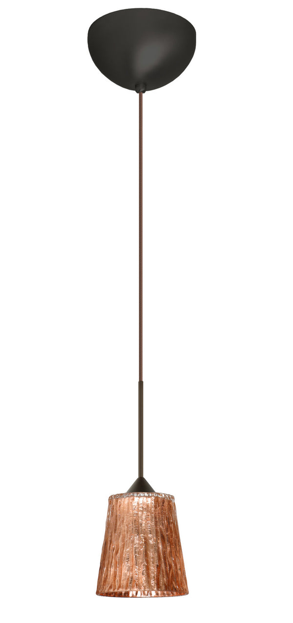 Besa - 1XC-5125CF-BR - One Light Pendant - Nico - Bronze from Lighting & Bulbs Unlimited in Charlotte, NC