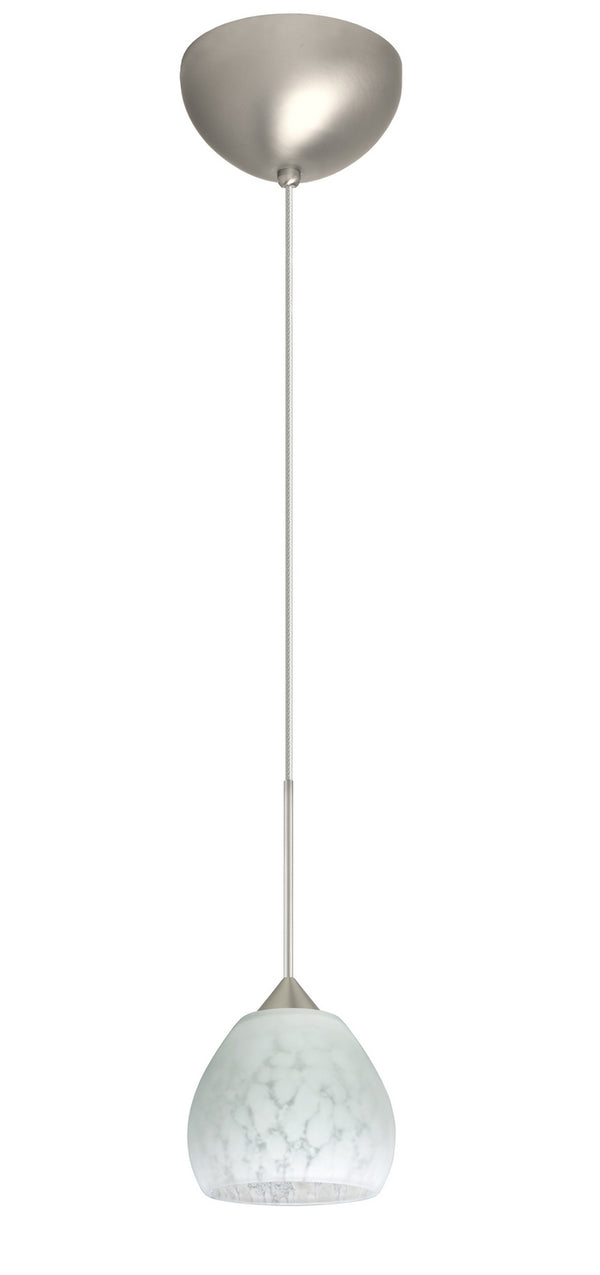 Besa - 1XC-560519-LED-SN - One Light Pendant - Tay Tay - Satin Nickel from Lighting & Bulbs Unlimited in Charlotte, NC