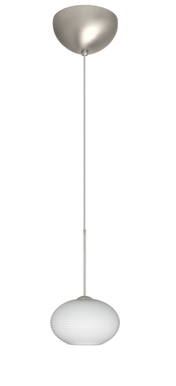 Besa - 1XC-561207-LED-SN - One Light Pendant - Lasso - Satin Nickel from Lighting & Bulbs Unlimited in Charlotte, NC