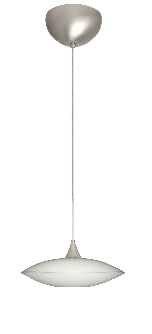 Besa - 1XC-629406-LED-SN - One Light Pendant - Spazio - Satin Nickel from Lighting & Bulbs Unlimited in Charlotte, NC