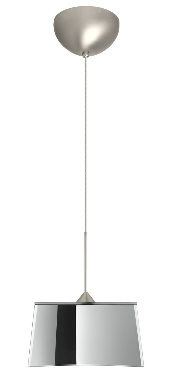Besa - 1XC-6773MR-LED-SN - One Light Pendant - Groove - Satin Nickel from Lighting & Bulbs Unlimited in Charlotte, NC