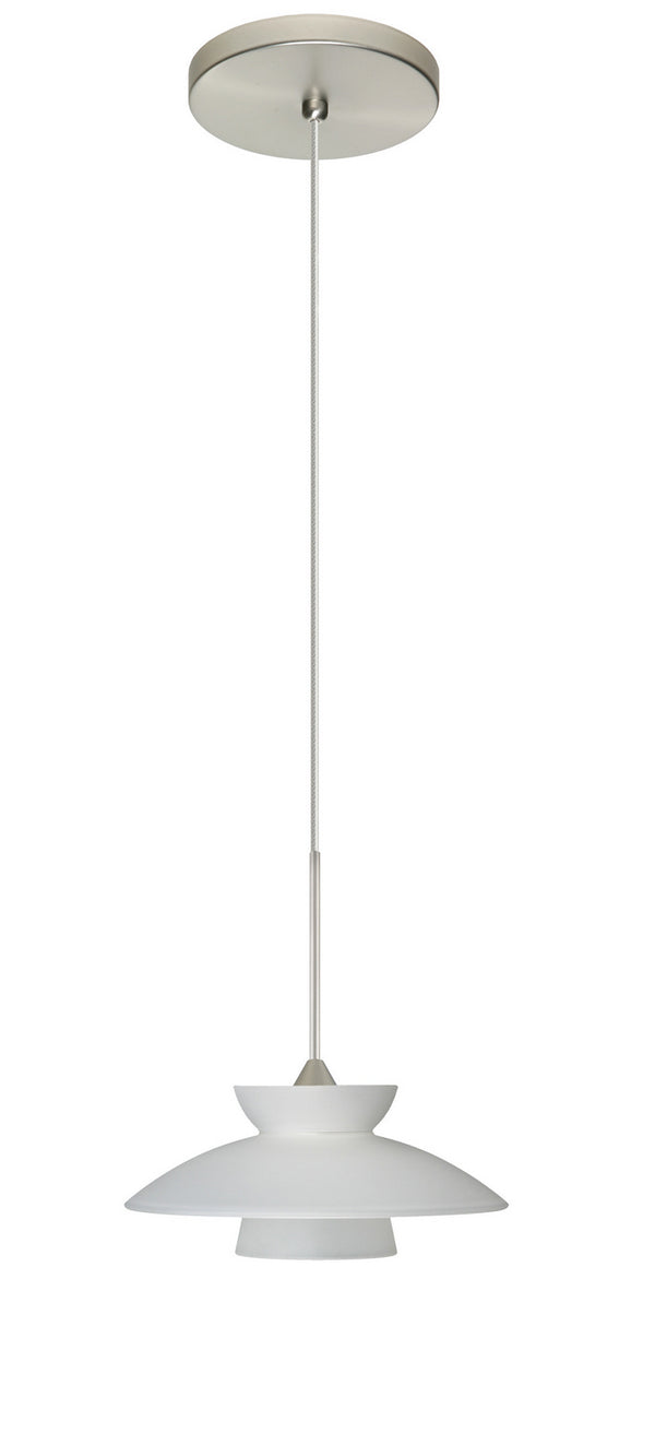 Besa - 1XT-271825-LED-SN - One Light Pendant - Trilo - Satin Nickel from Lighting & Bulbs Unlimited in Charlotte, NC