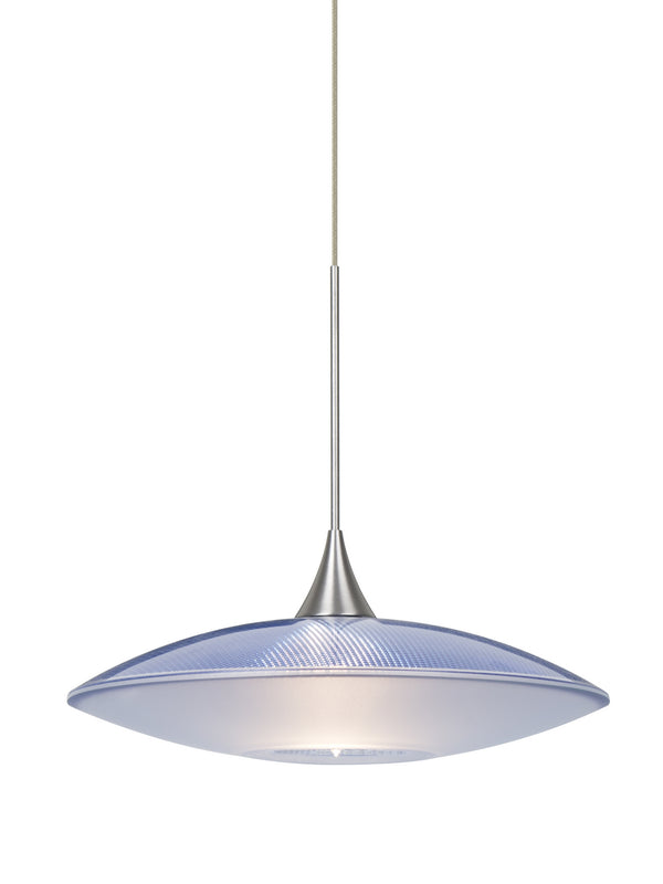 Besa - 1XT-6294BL-LED-SN - One Light Pendant - Spazio - Satin Nickel from Lighting & Bulbs Unlimited in Charlotte, NC