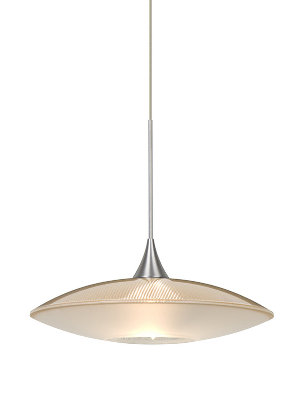 Besa - 1XT-6294GD-SN - One Light Pendant - Spazio - Satin Nickel from Lighting & Bulbs Unlimited in Charlotte, NC