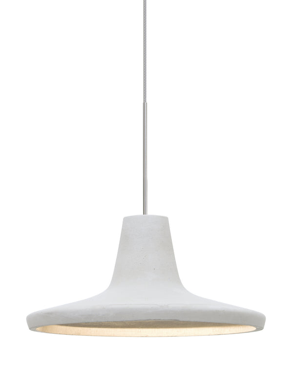 Besa - 1XT-MODUSWH-LED-SN - One Light Pendant - Modus - Satin Nickel from Lighting & Bulbs Unlimited in Charlotte, NC