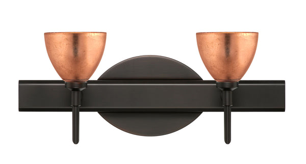 Besa - 2SW-1758CF-BR - Two Light Wall Sconce - Divi - Bronze from Lighting & Bulbs Unlimited in Charlotte, NC