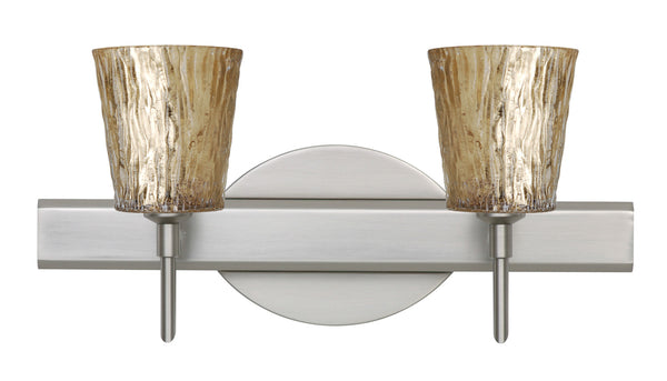 Besa - 2SW-5125GF-SN - Two Light Wall Sconce - Nico - Satin Nickel from Lighting & Bulbs Unlimited in Charlotte, NC