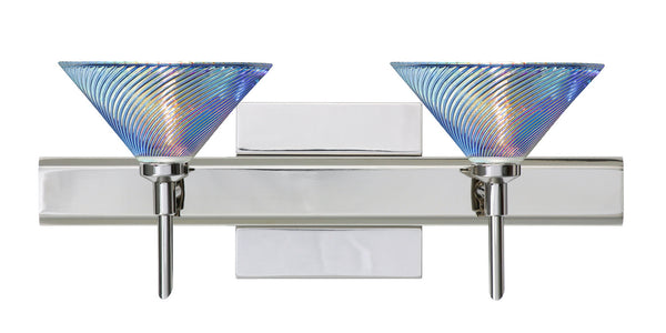 Besa - 2SW-550493-CR-SQ - Two Light Wall Sconce - Kona - Chrome from Lighting & Bulbs Unlimited in Charlotte, NC