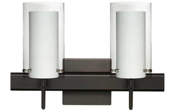 Besa - 2SW-C44007-BR-SQ - Two Light Wall Sconce - Pahu - Bronze from Lighting & Bulbs Unlimited in Charlotte, NC