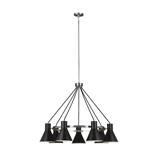Generation Lighting - 3141307-962 - Seven Light Chandelier - Towner - Brushed Nickel from Lighting & Bulbs Unlimited in Charlotte, NC