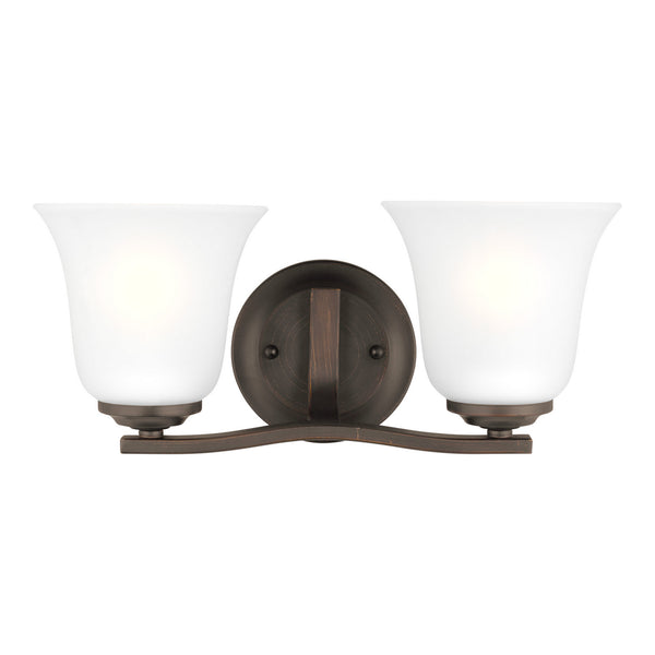 Generation Lighting - 4439002-710 - Two Light Wall / Bath - Emmons - Bronze from Lighting & Bulbs Unlimited in Charlotte, NC