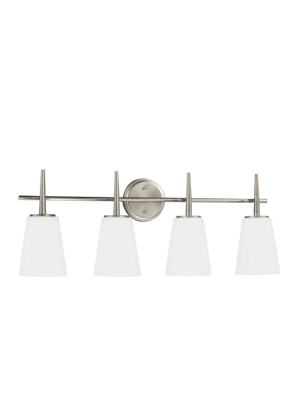 Generation Lighting - 4440404EN3-962 - Four Light Wall / Bath - Driscoll - Brushed Nickel from Lighting & Bulbs Unlimited in Charlotte, NC