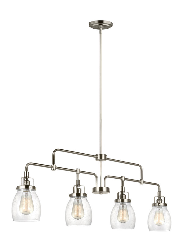 Generation Lighting - 6614504-962 - Four Light Island Pendant - Belton - Brushed Nickel from Lighting & Bulbs Unlimited in Charlotte, NC