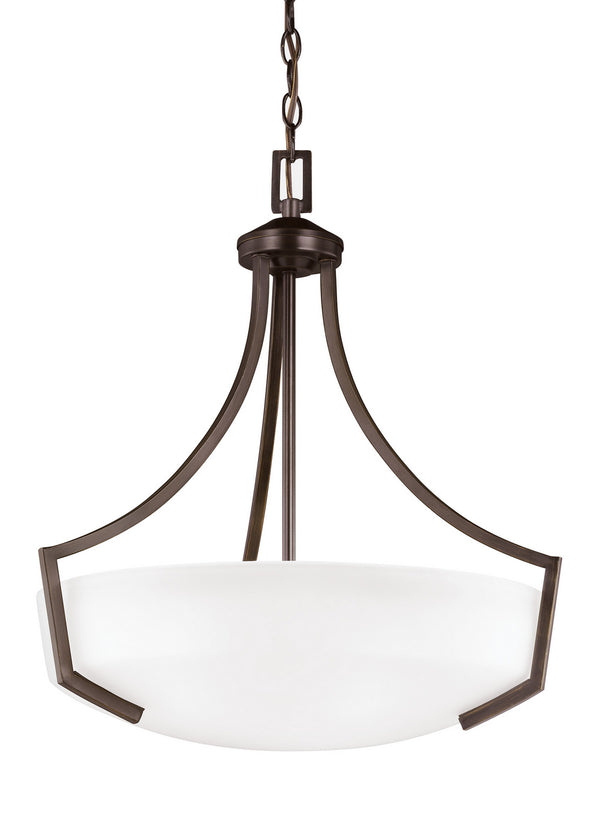 Generation Lighting - 6624503EN3-710 - Three Light Pendant - Hanford - Bronze from Lighting & Bulbs Unlimited in Charlotte, NC