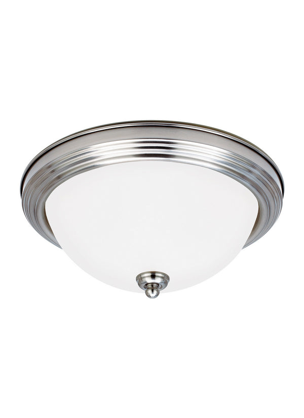 Generation Lighting - 77064EN3-962 - Two Light Flush Mount - Geary - Brushed Nickel from Lighting & Bulbs Unlimited in Charlotte, NC