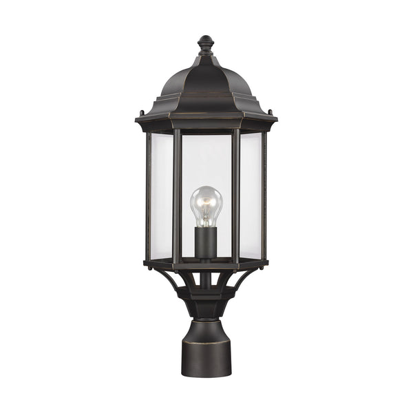 Generation Lighting - 8238701-71 - One Light Outdoor Post Lantern - Sevier - Antique Bronze from Lighting & Bulbs Unlimited in Charlotte, NC