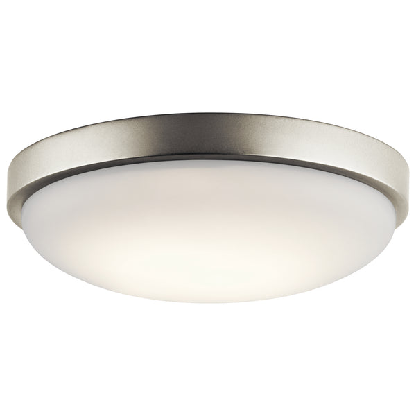 Kichler - 10763NILED - LED Flush Mount - Ceiling Space - Brushed Nickel from Lighting & Bulbs Unlimited in Charlotte, NC
