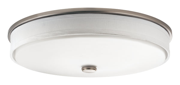 Kichler - 10886NILED - LED Flush Mount - Ceiling Space - Brushed Nickel from Lighting & Bulbs Unlimited in Charlotte, NC
