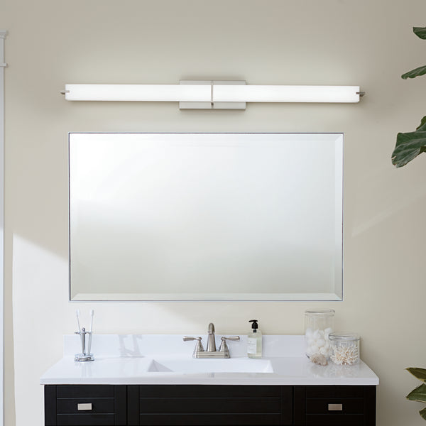LED Linear Bath from the No Family Collection in Brushed Nickel Finish by Kichler