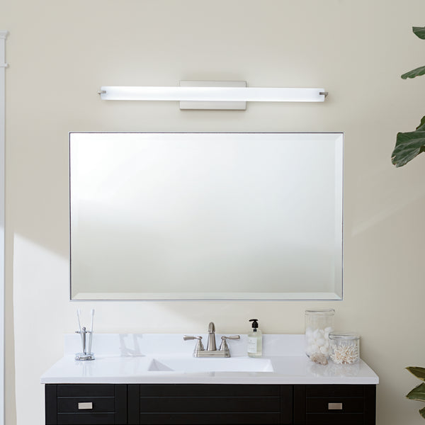 LED Linear Bath from the No Family Collection in Brushed Nickel Finish by Kichler