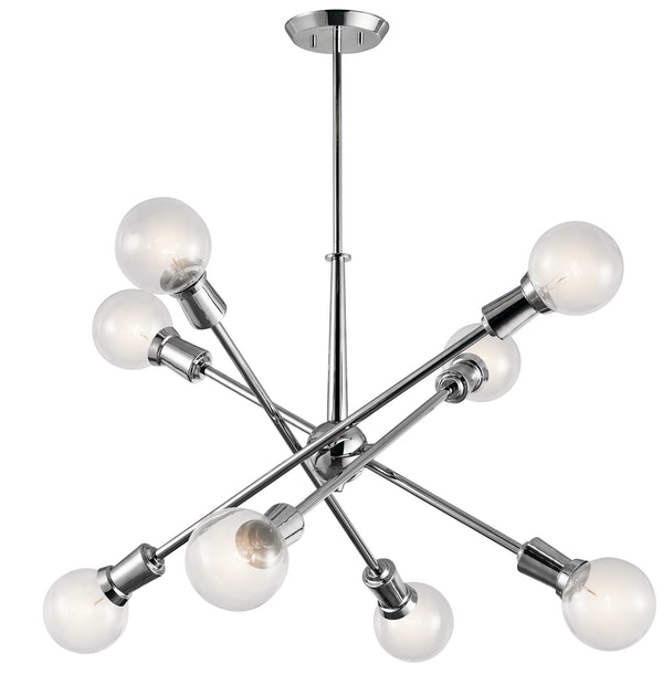 Kichler - 43118CH - Eight Light Chandelier - Armstrong - Chrome from Lighting & Bulbs Unlimited in Charlotte, NC