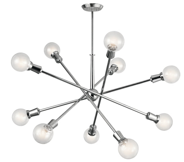 Kichler - 43119CH - Ten Light Chandelier - Armstrong - Chrome from Lighting & Bulbs Unlimited in Charlotte, NC