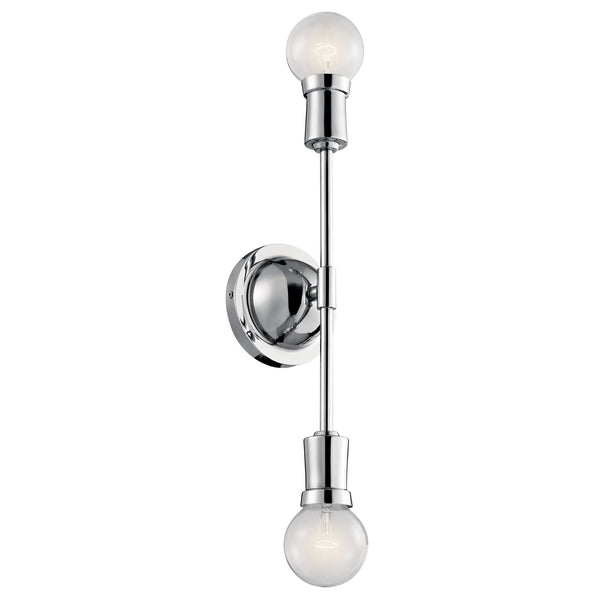 Kichler - 43195CH - Two Light Wall Sconce - Armstrong - Chrome from Lighting & Bulbs Unlimited in Charlotte, NC