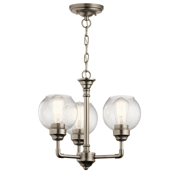 Kichler - 43992AP - Three Light Chandelier/Semi Flush Mount - Niles - Antique Pewter from Lighting & Bulbs Unlimited in Charlotte, NC