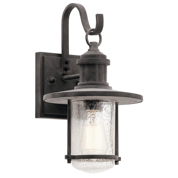 Kichler - 49192WZC - One Light Outdoor Wall Mount - Riverwood - Weathered Zinc from Lighting & Bulbs Unlimited in Charlotte, NC