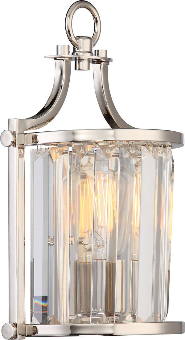 Nuvo Lighting - 60-5766 - One Light Wall Sconce - Krys - Polished Nickel from Lighting & Bulbs Unlimited in Charlotte, NC