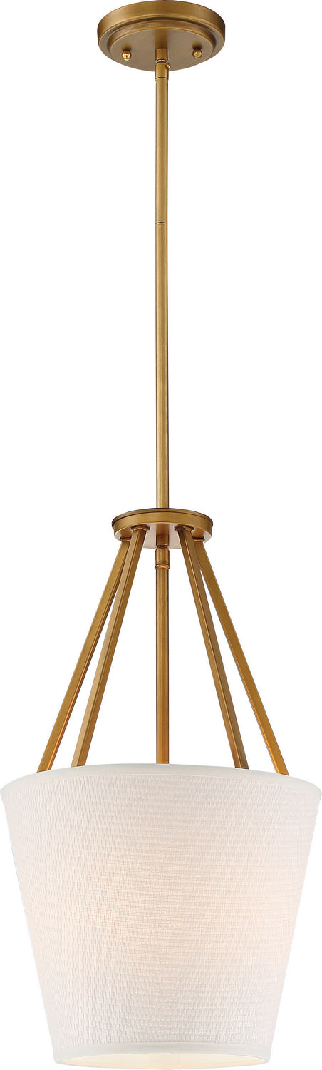 Nuvo Lighting - 60-5842 - Three Light Pendant - Seneca - Natural Brass from Lighting & Bulbs Unlimited in Charlotte, NC