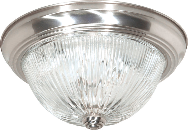 Nuvo Lighting - SF76-610 - Two Light Flush Mount - Brushed Nickel from Lighting & Bulbs Unlimited in Charlotte, NC