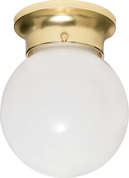 Nuvo Lighting - SF77-109 - One Light Flush Mount - Polished Brass from Lighting & Bulbs Unlimited in Charlotte, NC