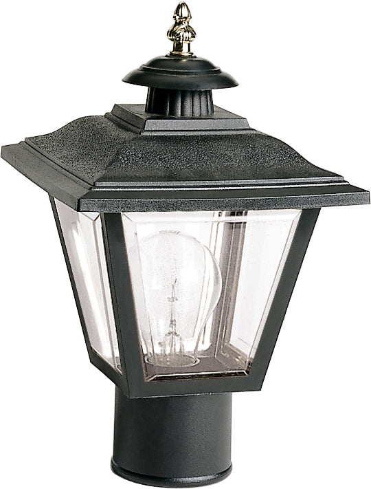 Nuvo Lighting - SF77-898 - One Light Post Lantern - Black from Lighting & Bulbs Unlimited in Charlotte, NC